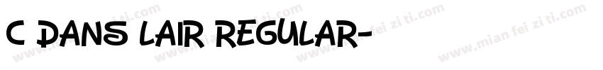 C Dans Lair Regular字体转换